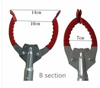 DDPP Old People Avoid Bending and Picking Up Objects Thick Aluminum Alloy Picking Trash Picking Tools and Sanitation Sanitation Household Extended Picker Clips,B