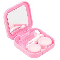 All In One Contact Lenses Kit Contact lens Case for Eyes Care Kit Holder Contain-Eyeglass and Contact Lens Case Double Use Portable for Home Travel Kit