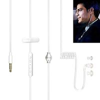 Semoic Universal 3.5mm Jack Acoustic Hollow Air Tube Anti-Radiation Earphone Earpiece with on Off Answer Switch Compatible with iPhone Samsung LG Moto Lenovo ZTE and All Cellphones