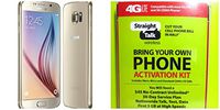 Straight Talk Samsung Galaxy S6 "Platinum Gold" 32GB runs on Verizon's 4G XLTE Via Straight Talk's $45.00 5GB Unlimited talk & Text "Service Card Not included"