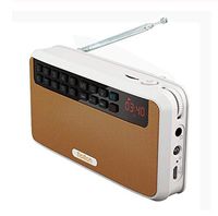 Studyset Rolton E500 Portable Stereo Speakers FM Radio Clear Bass Dual Track Speaker TF Card USB Music Player Orange