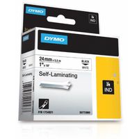 DYMO Industrial RhinoPro Self-Laminating Labels for DYMO Industrial Rhino Label Makers, Black on White, 1", 1Roll (1734821)