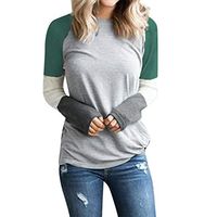 Gocheaper Womens Long Sleeve Tie Pullover Ladies Casual Tops Holiday Sweatshirt Blouse (Green,S)