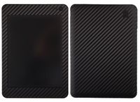 Skinomi Black Carbon Fiber Full Body Skin Compatible with Velocity Micro Cruz T408 (Full Coverage) TechSkin with Anti-Bubble Clear Film Screen Protector