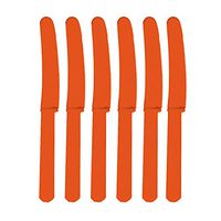 Premium Heavy Weight Plastic Knives | Orange Peel | Pack of 48 | Party Supply