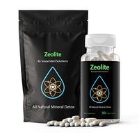 Suspended Solutions - Zeolite Clinoptilolite - 90 Capsules - Responsibly Mined - All Natural Mineral Detox Removes Chemicals Safely and Effectively - Restores Gut Health and Boosts Immunity