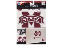 me & my BIG ideas laptopSTICKS Removable Laptop Stickers, Mississippi State Bulldogs
