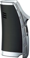 Visol Bolt Glossy Black Single Jet Flame Cigar or Cigarette Lighter