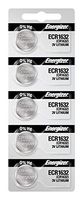 Energizer CR1632 3V Lithium Coin Battery (Pack of 5)