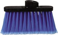 Carlisle 3685314 Duo-Sweep Light Industrial Broom Head, 4" Long Blue Synthetic Bristles, 13" W x 7" H Overall (Case of 12)