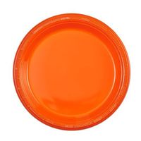 Party Dimensions 7" Plastic Plate, 15 Count, Orange