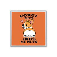 Contact Lens Box Holder Container Case Storage Eyecare Kit -Corgi Butts