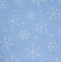 Delicate White Snowflakes On Light Blue Gift Wrapping Tissue Paper for Art DIY Crafts in Bulk # 801 É 10 Lg Sheets Size 20" x 30"