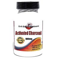 Activated Charcoal 900mg * 200 Capsules 100 % Natural - By EarhNaturalSupplements