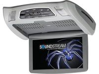 Soundstream VCM-103DMH 10.3" overhead high-resolution video monitor with built-in DVD player Plus wireless remote control and 3 changeable color skins included (beige, gray, black)