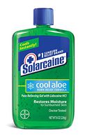 Solarcaine Cool Aloe Burn Relief Gel with Lidocaine and Aloe Vera, Doctor Tested, Fragrance Free, Alcohol Free and Non-irritating, 1 Sunburn Relief Brand (8 Ounce Gel)