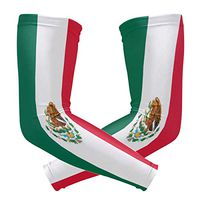 ZZKKO Mexico Flag Cooling Arm Sleeves Cover Uv Sun Protection for Men Women Running Golf Cycling Arm Warmer Sleeves 1 Pair