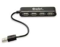 Connectland CL-U2MNHUB-4B 4 Ports USB V2.0 Mini Hub (Black) PC, Personal Computer