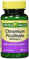 Spring Valley - Chromium Picolinate 1000 mcg, 100 Tablets