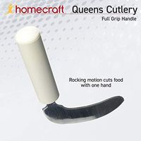 Homecraft Queens Angled Cutlery, Grip Knife with Rocker Knife Motion, Lightweight Ergonomic Adaptive Knife, Easy-to-Grip Handles for Limited or Weak Grasp, Grip Knife for Independent Eating