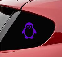 Slap-Art Baby Penguin Vinyl Decal Sticker (Purple)