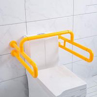 Limaomao Toilet Safety Rails Toilet Safety Frame Toilet Handle Toilet Rails for Toilet Support Railings for Special Crowds, 304 Stainless Steel, Non-Slip Nylon (Color : Yellow, Size : 60x60cm)