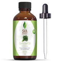 SVA Organics Curry Leaf Essential Oil (1 Oz) USDA Certified Organic Oil GUARANTEED 100% Pure & Natural, Authentic and Premium Therapeutic Grade Oil | Reduce Hair Loss and increase Hair Growth