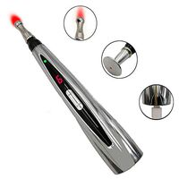 CCOOL Laser Acupuncture Pen, Electric Acupuncture Pen 9 Speed Moxibustion Acupoint Massage, Powerful Meridian Energy Pen Relief Pain Tools (Without AA Battery)