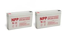 NPPower 6V 9Ah Rechargeable SLA Battery Replace 6V 8Ah, 6V 7Ah with F1 Style Terminals / （2pcs）