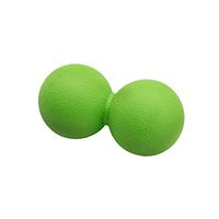 TPE Peanut Massage Therapy Ball/Muscle Roller Lacrosse Ball/Massage Ball with Carry Bag (green)