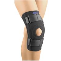 Fla 37-1031LBLK Safe-T-Sport Stabilizing Knee Support, Black, Extra Large