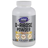 NOW Sports Nutrition, D-Ribose Powder 5000 mg, Certified Non-GMO, Energy Production*, 16-Ounce