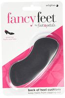 Foot Petals Fancy Feet Women's Back of Heel Cushions, Black, 1 Pair