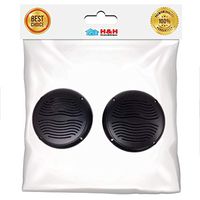 (H&H) New RV Marine Camper Trailer Black Wave 5 1/4" Recessed Mount Speakers UV Protected 1pair