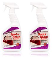 Capture Carpet Spot & Stain Remover Spray Cleaner 32 oz - 2 Pack - Clean Stains, Dirt, Juice, Coffee, Wine, Food and Tough Stain