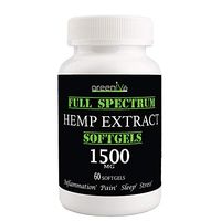 GreenIVe - Hemp Extract Soft Gels - Premium Quality Hemp Plant Extract - USA Farmed - Exclusively on Amazon (1,500mg 60 Count)
