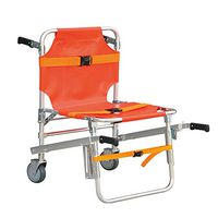 XIHAA Stair Chair, Foldable Medical Emergency Single Person Operation Stair Chair, Paramedic Patient Transport 2 Wheels Evacuation Chair, Orange Load Capacity: 350 Lbs