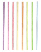 Rainbow Reusable Straws 8"