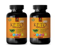 Fat Burner Fat Burner for Women - Keto 3000 - EXOGENOUS Ketone Complex - Keto Capsules for Weight Loss - 2 Bottles 120 Capsules