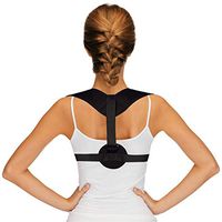 NEWBIT Posture Corrector for Women and Men , Adjustable Shoulder Strap Clavicle Support Brace for Neck Pain Relief Thoracic Kyphosis Effective Back Corrector with Underarm Pads (New-Style)