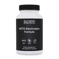 Easy Keto Electrolytes Formula 100 Vegetarian Capsules Easily Absorbed Stay Hydrated During Exercise and When in Ketosis and on The Ketogenic Diet