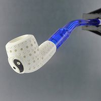 Paykoc Genuine Block Meerschaum Mini Yin Yang Pipe with Case M60048
