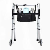 FUSHIDA Walker Rollator Accessory Bag Walkers, Waterproof & Durable Tote Bag for Wheelchairs, Folding Walkers,Walker Storage Pocket for Disabled Elderly 1910GJB0258BLA