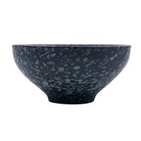AXZHYX Bowl Bowl Ceramic Ramen Bowl Large-Capacity Bowl Sesame Point Glaze Fruit Salad Bowl Retro Home Soup Bowl 17X8CM Hotel Tableware Home Noodles Boiled Fish Soup Bowl