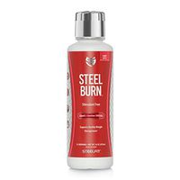 SteelFit Steel Burn - Premium Liquid L Carnitine 3000 mg - Stimulant Free Fat Loss - Supports Healthy Weight Management - Carnipure® - 31 Servings, 16 OZ (473mL) (Candy Apple)