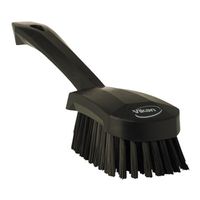 Black Short Handled Stiff Hand Brush