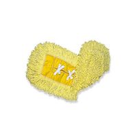 Trapper Commercial Dust Mop, Looped-end Launderable, 5" x 18", Yellow