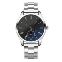 Fxbar,Classic Mens Watches Stainless Steel Sport Quartz Hour Wrist Analog Watch Business Watch(Black)