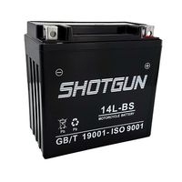Shotgun Replaces YTX14L-BS Battery fits Honda FourTrax TRX Rubicon foreman Rancher YFM660R ZX11