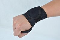 Rhegeneshop Elastic Stretchy Wristband Wrister Sport Gym Brace Support Wrap Strap Black